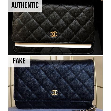 chanel fake vs original|authentic chanel wallet on chain.